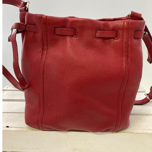 KATE SPADE RED SMALL PEBBLED LEATHER CROSSBODY BAG - Picture 4 of 14